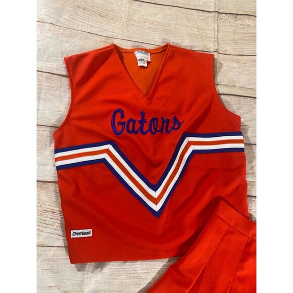 Cheer Deals Women's Orange Gatore Two Piece Cheer Leading Set - 40/9 - Picture 2 of 15